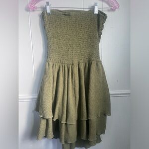 Like New Tiered Green Cider Mini Tube party dress xs